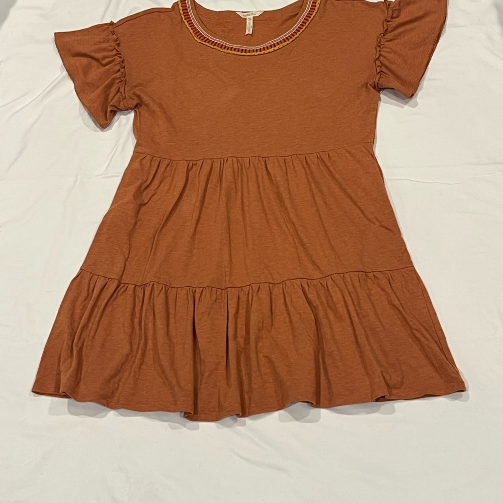 Matilda Jane Terracotta Tiered Midi Dress